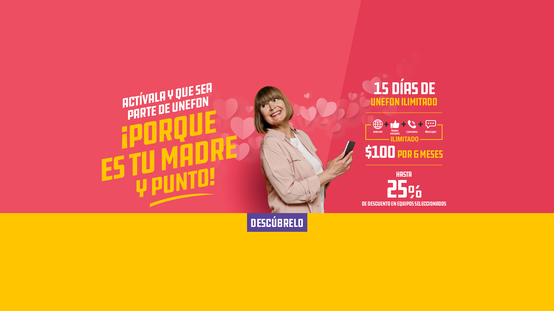 UNEFON Ilimitado desktop